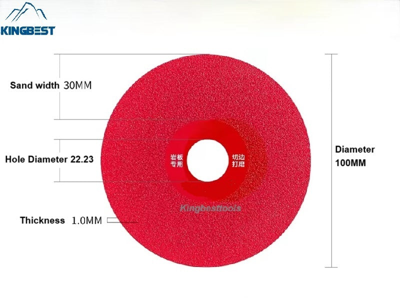 22.23mm Hole Red Disc For Porcelain 100mm (10pcs a pack) - Free Shipping
