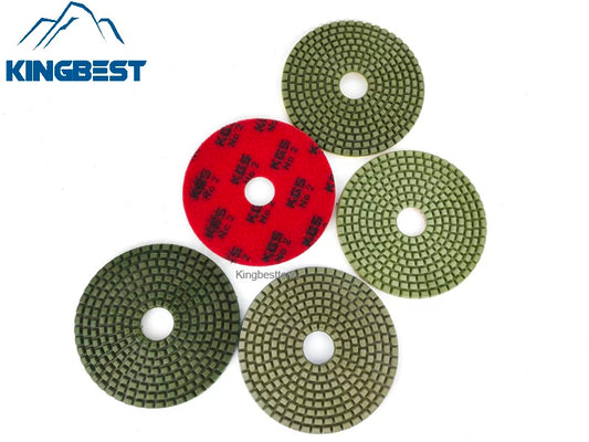 KGS 5 steps wet polishing pads 125mm polishing marble, granite, quartz and concrete.