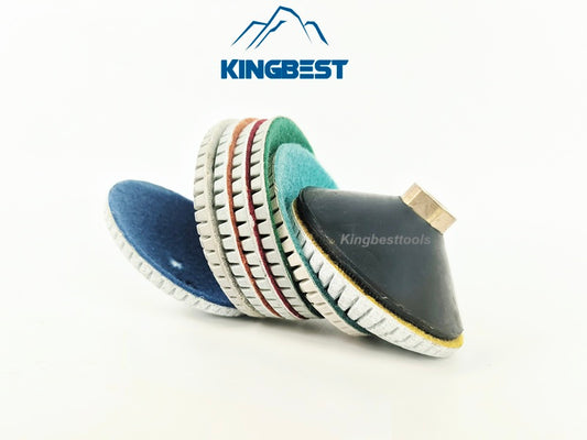 7 step Curved Wet Polishing Pad 100mm