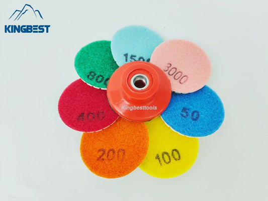 2 inch Wet Polishing Pads/Sandpapers ~~Backer for free