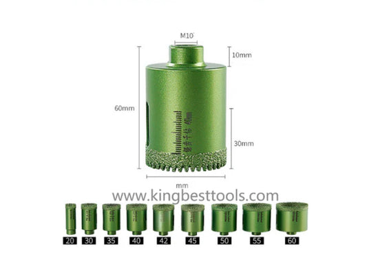 Green Core Drill Bits for Dry Work