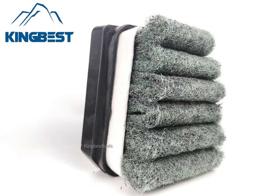 Horseshoe-shaped matte surface abrasive fiber brush, trapezoidal matte surface brush, Frankfurt sponge brush