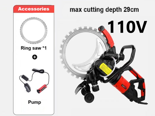110V Ring Saw High Power Circular Saw Cutting Machine for Concrete Free Shipping