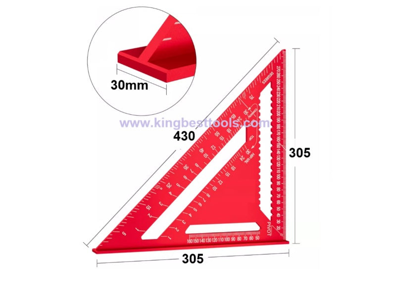 7inch/12inch Multifunctional Aluminum Triangle Ruler 90 Degree Right Angle Ruler 45 Degree Angle Ruler High Precision Free Shipping to US Mainland Only A01