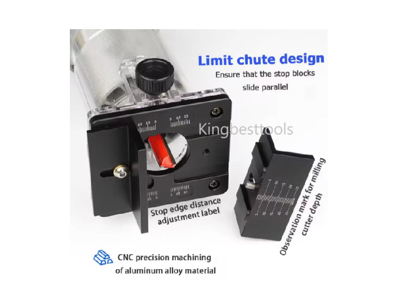 Promotion! 2 in 1 Slotted Base and Bakelite Slotting Locator/65mm Woodworking Trimming Machine Free Shipping to US Mainland A01