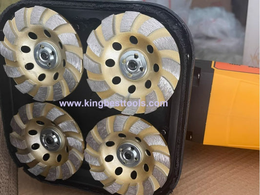 Four-head Dust-free Concrete Grinder Floor Renovation Machine Free Shipping