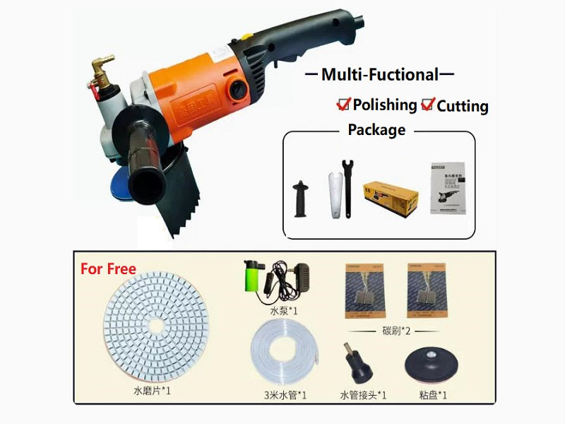 Variable Speed Electric Polisher With Water Wet Polisher