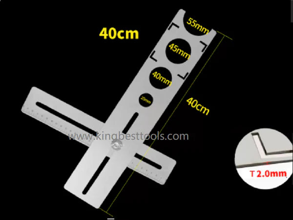 40cm Locating Ruler Adjustable Tile Locator Free Shipping to US Mainland only A01