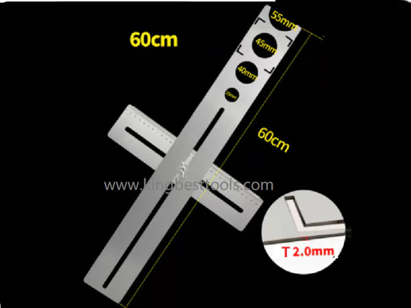 Locating Ruler Adjustable Tile Locator