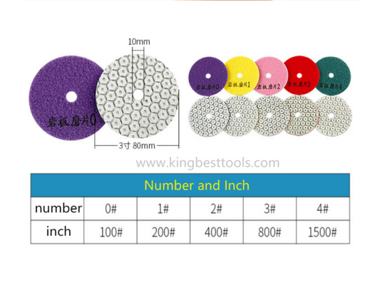 Dry Polishing Pads For Porcelain/Backer for free 80mm