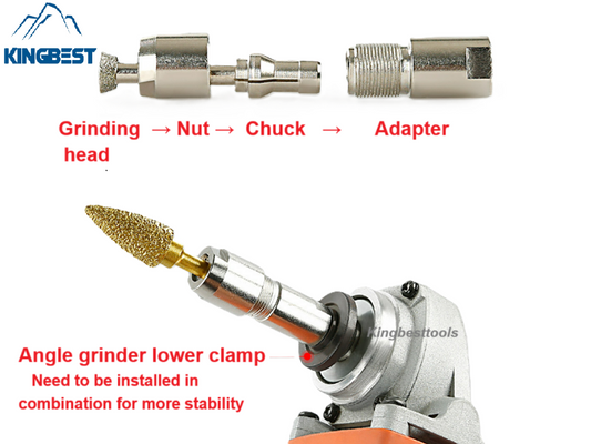 3mm and 6mm Angle to Straight Grinder Adapter Fits Rotary Tool Accessory