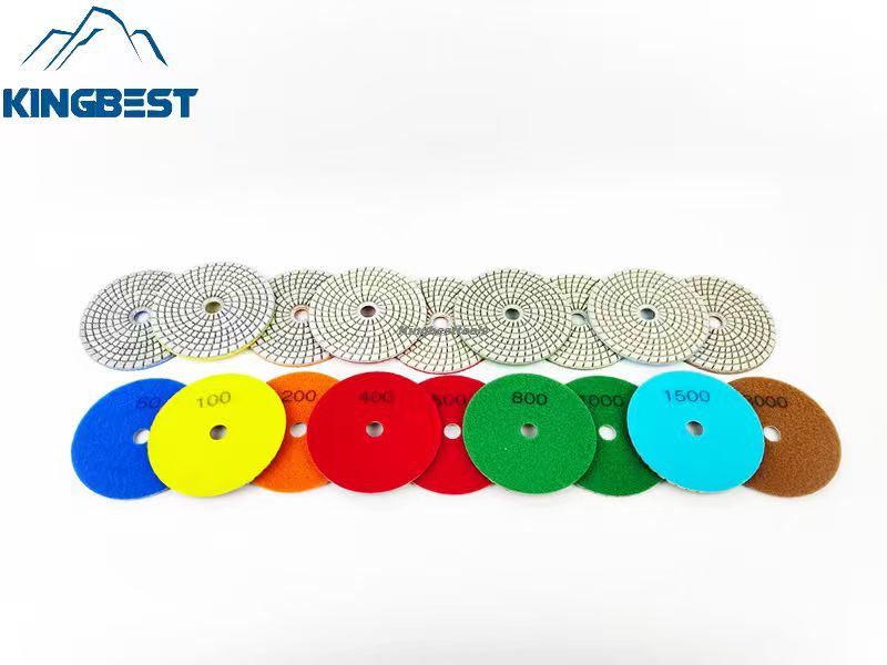 9 steps High Quality Wet Polishing Pads/Sandpapers 100mm