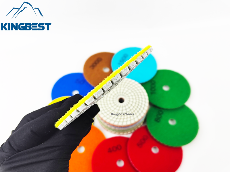 9 steps High Quality Wet Polishing Pads/Sandpapers 100mm