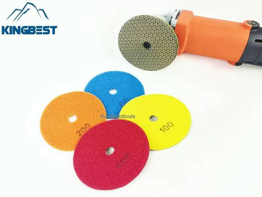 4 Steps Electroplated Diamond Polishing Pads 100mm