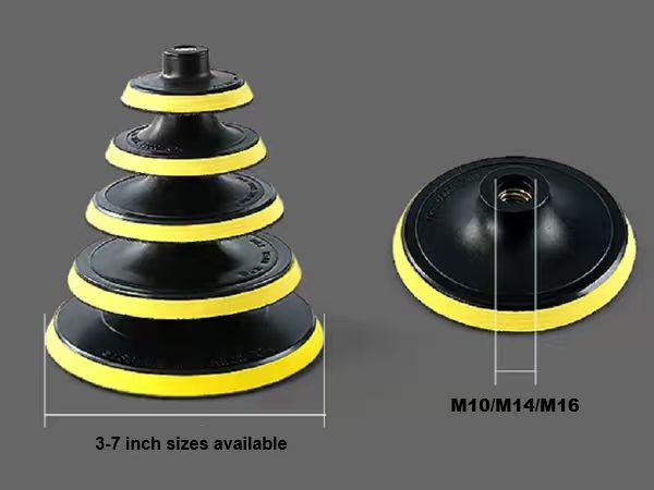 Rubber Hard Sucker/Supporter with Cushioning Sponge 5-6-7 inch
