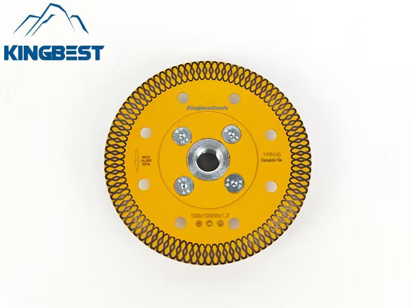 Yellow Diamond Cutting Marble Turbo Saw Blade for Porcelain Tile Cutting Disc