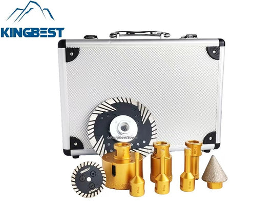 9 PCS Universal Diamond Bit Set Cutting Grinding and Drilling Kit with M14 Free Shipping
