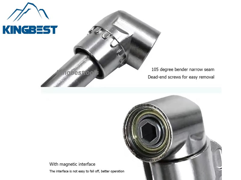 105 Degree Turning Magnetic screwdriver adapter, electric drill extension, corner tool free shipping