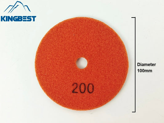 4 Steps Wet Polishing Pads 100mm