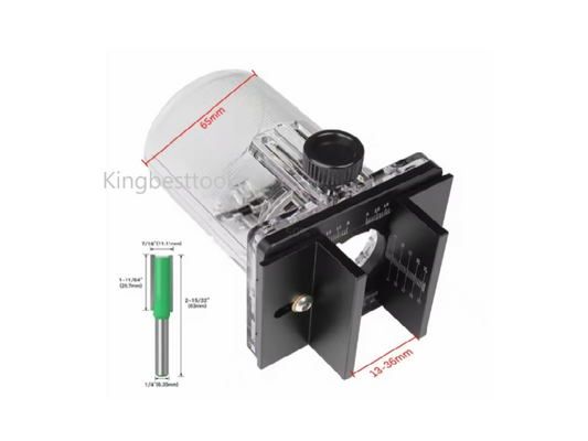 Promotion! 2 in 1 Slotted Base and Bakelite Slotting Locator/65mm Woodworking Trimming Machine Free Shipping to US Mainland A01