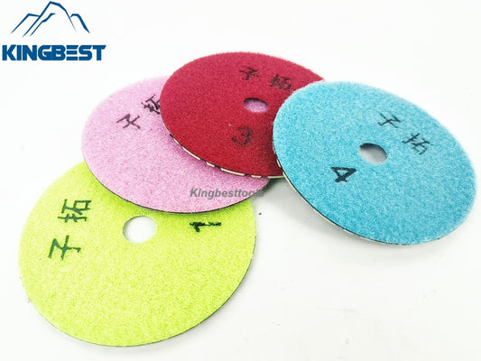4 Steps Dry Polishing Pads 4inch 100mm