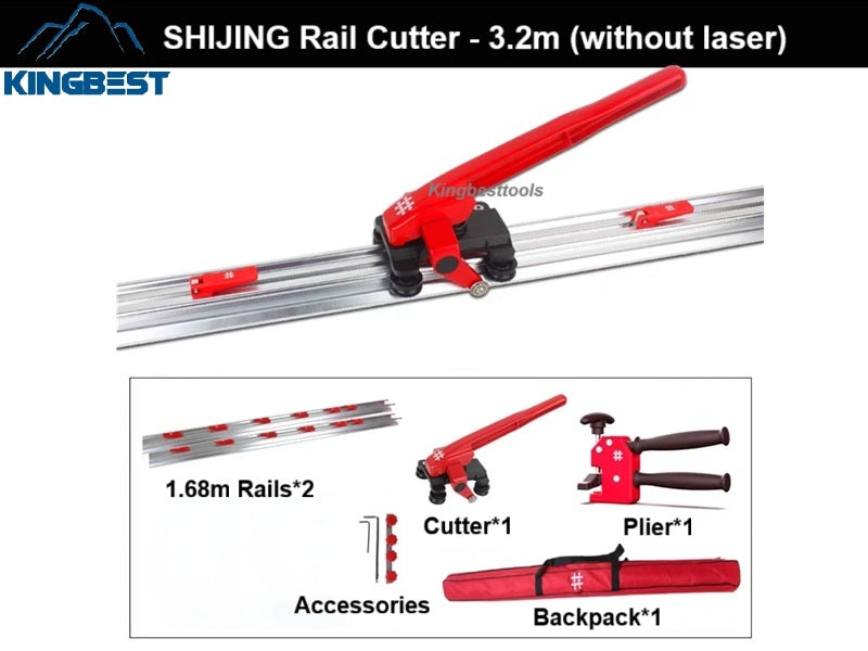 Shijing 3500A Manual Tile Cutter - High-precision manual rock slab cutting machine with track, large tile cutting pusher free shipping.