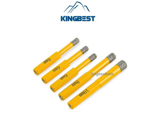 Dry Tile Drilling Set Brazing Hole Opener For Quartz Marble Glass (5 pcs/pack)