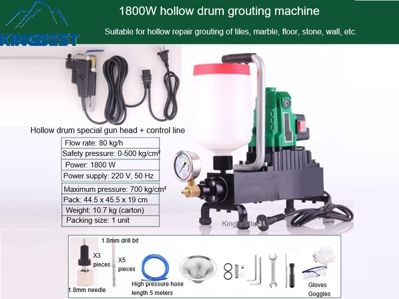 New type of high-pressure multi-functional grouting epoxy resin pure cement hollow sealant polyurethane foam sealing machine free shipping