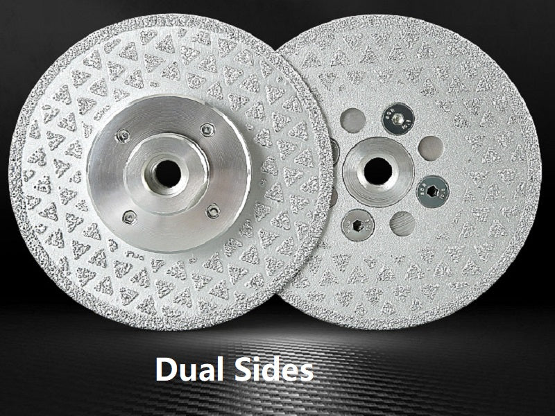 M10 Dual Sides Silver Star Brazed Saw Blade for Cutting and Grinding 100mm