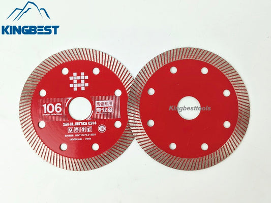 SHIJING Red Saw Blades Cutting Disk for Ceramic 106mm
