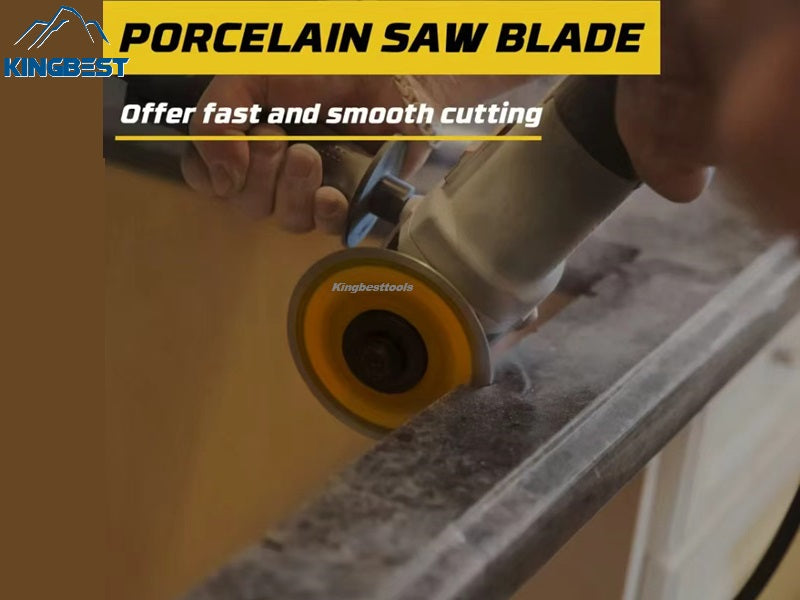 Yellow Diamond Cutting Marble Turbo Saw Blade for Porcelain Tile Cutting Disc