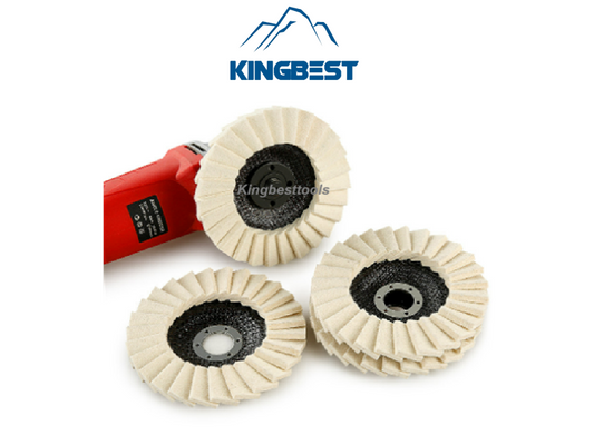 130mm Louver Felt Wool Wheel Polishing Wheel Angle Grinder Polishing Pads