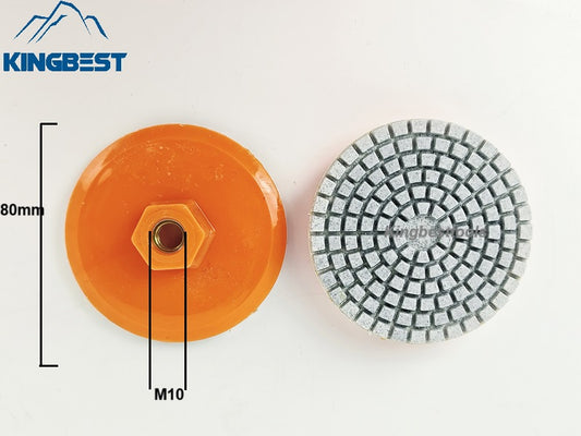 80mm Wet Polishing Pad Edge Repairing Pads for Stone Concrete Marble Angle Grinder