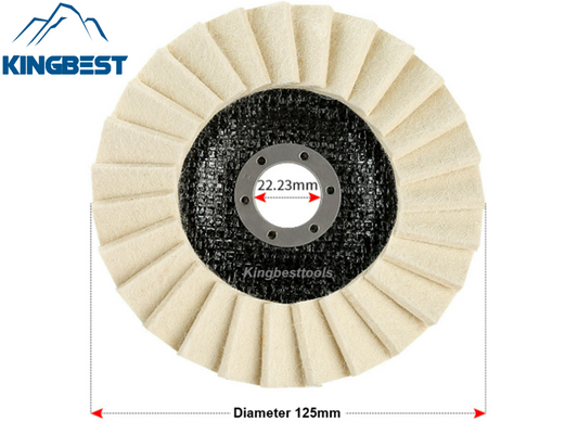 125mm Louver Felt Wool Wheel Polishing Wheel Angle Grinder Polishing Pads