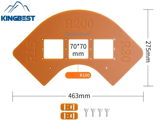 Woodworking Router Corner Radius Templates Jig R5~R40 for Trimming Machine