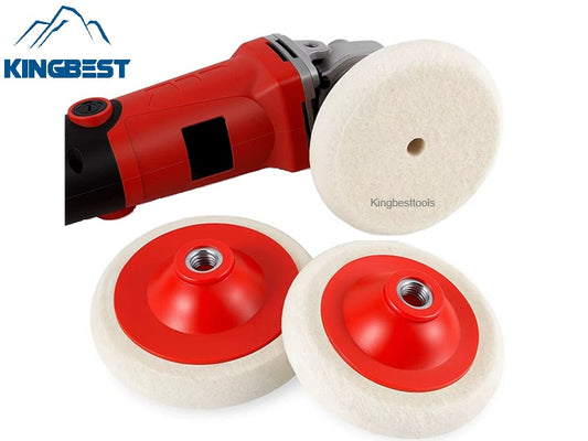 Rounded wool wheel & mirror polishing wheel