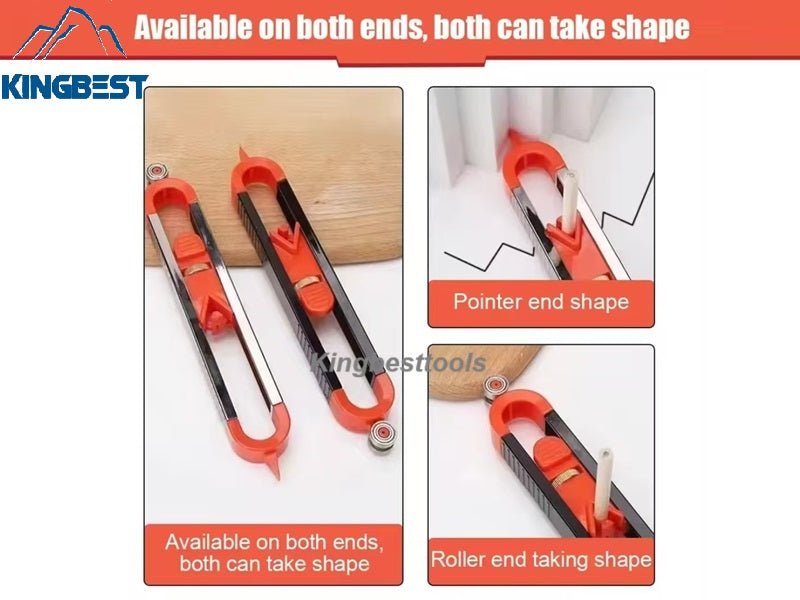 Profile Scribing Ruler Contour Gauge With Lock Adjustable Locking Woodworking Ruler -Free Shipping To US Mainland A01