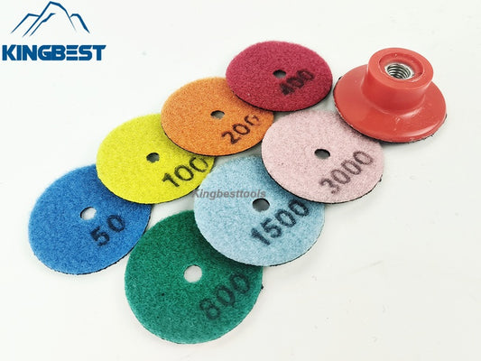 2 inch Dry Polishing Pads/Sandpapers ~~ Backer for free