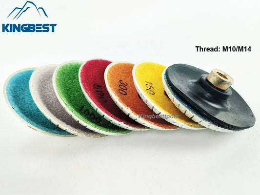 7 step Bowl-shaped Wet Polishing Pad 100mm