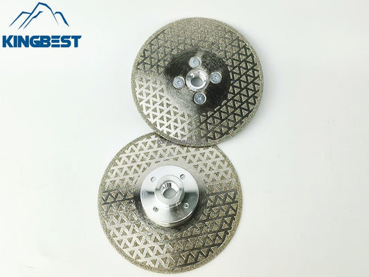 M14 Electroplated Durable Silver Star Saw Blade with Flange