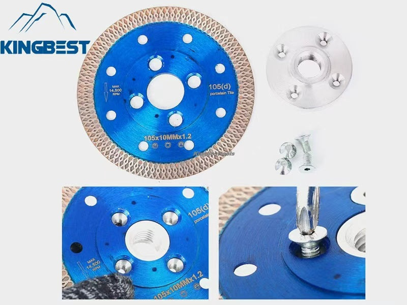 Blue Diamond Cutting Marble Ceramic Turbo Saw Blade for Porcelain Tile Cutting Disc
