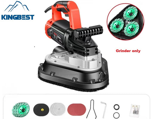 3-Head Concrete Grinder Six-Speed Dust-free Machine for Floor Free Shipping