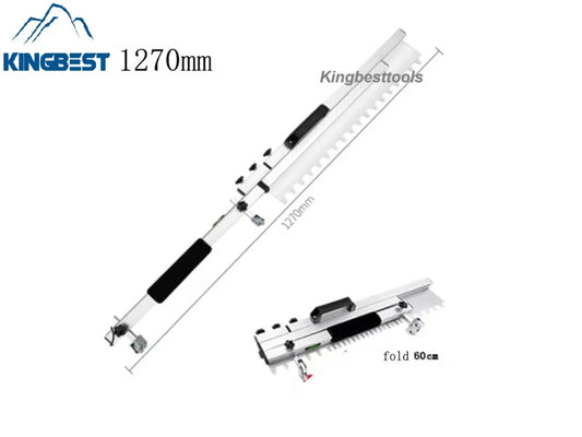 Folding Cement Self Leveling Gear Rake Hot Stainless Steel Notched Squeegee with Slideway Gear Rake free shipping