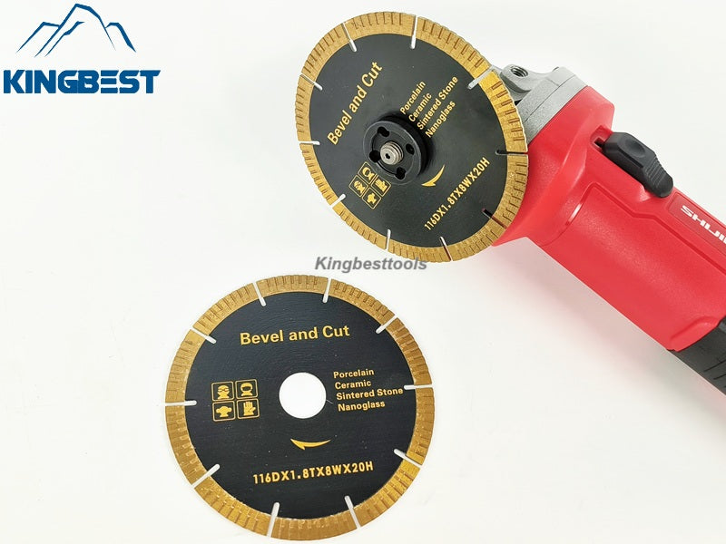 116mm Porcelain Ceramic Cutting and Bevel Blade/Discs for Angle Grinder/Mica Machine