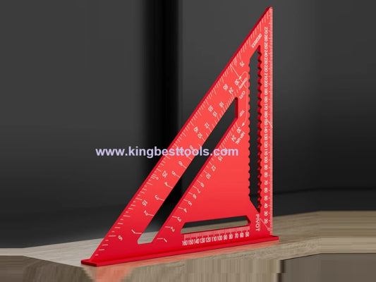 12inch Multifunctional Aluminum Triangle Ruler 90 Degree Right Angle Ruler 45 Degree Angle Ruler High Precision Free Shipping