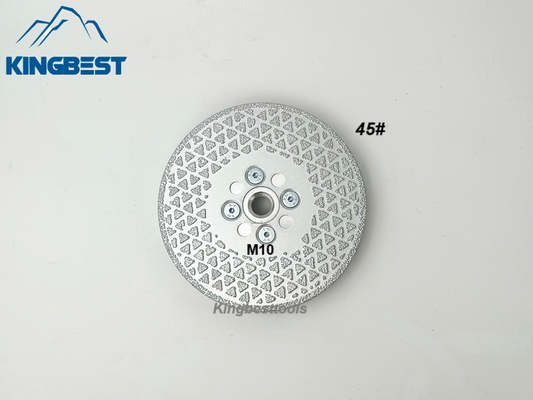 M10 Dual Sides Silver Star Brazed Saw Blade for Cutting and Grinding 100mm