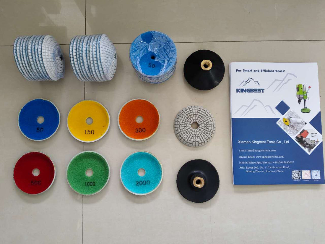 7 step Bowl-shaped/ curved Wet Polishing Pad 100mm will be shipped