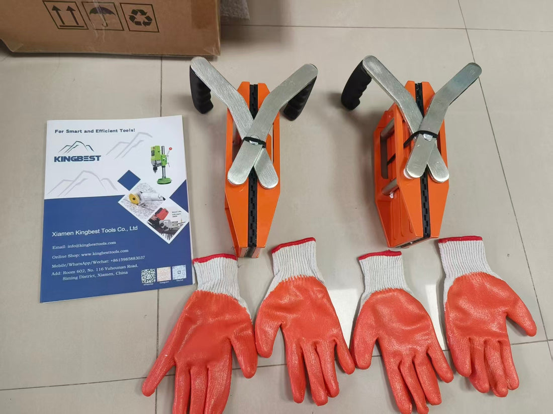 Large stones slabs clamps, easily carry slabs, will be shipped to Australia
