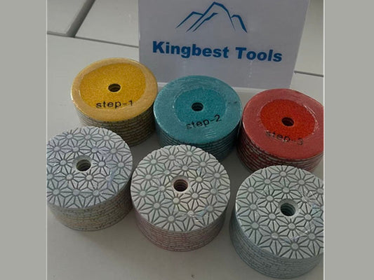 3 steps  wet polishing pads ready!