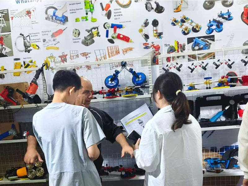 Xiamen stone fair day 3-it is a pleasure day to discuss stones tools face to face at booth B6007